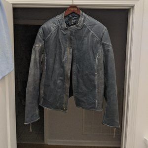 Black Rivet Leather Motor Jacket